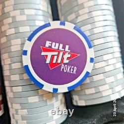 Genuine Full Tilt poker chip set with cards and dice. High quality