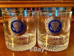 Gerald R. Ford Presidential Seal Set of Two Old Fashioned Glass