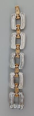 Givenchy Necklace Bracelet Earrings Jewlery Set Gold Silver Link Chunky Vintage