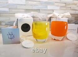 Glassybaby Set Of Two (one yellow & one orange)