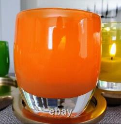 Glassybaby Set Of Two (one yellow & one orange)