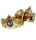 Golden Byzantine Orthodox Wedding Crowns Set Of Two In Christian Church
