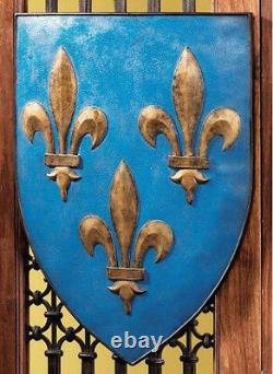 Grand Arms of France Wall Shield Collection Set of Two Wall Sculpture