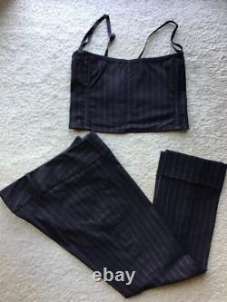 Guess collection pant 10 top M pinstripe set Marciano suit jeans dress jacket