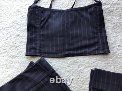 Guess collection pant 10 top M pinstripe set Marciano suit jeans dress jacket
