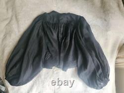 H&M set Studio Collection ramie Balloon Sleeved Blouse S + maxi skirt full Sz 6
