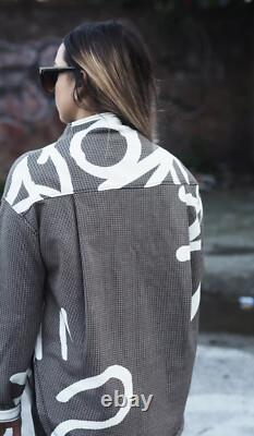 H&m Studio Collection Printed Graffiti Tunic/top & Pants Suit Us 6/8