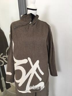 H&m Studio Collection Printed Graffiti Tunic/top & Pants Suit Us 6/8