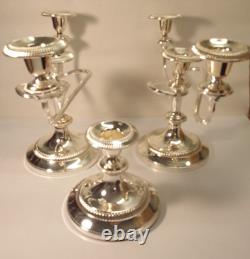 HBC Silver-plated Candelabra Console Set Set of Two Medusas, One single NICE