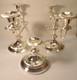 Hbc Silver-plated Candelabra Console Set Set Of Two Medusas, One Single Nice