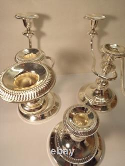 HBC Silver-plated Candelabra Console Set Set of Two Medusas, One single NICE