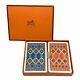 Hermes Trump Playing Cards Set Of 2 Two-tone Color Rare Withbox New
