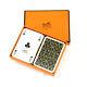 Hermes Mini Playing Cards Set Of Two Collectors Item Black / White / Bronze Rare