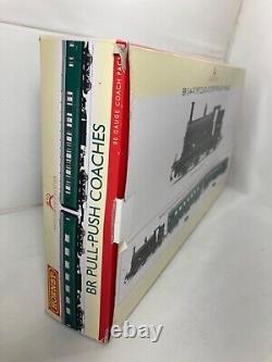 HORNBY OO GAUGE R4534 BR MAUNSELL GREEN PULL-PUSH TWO COACH PACK SET 610 Boxed