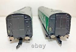 HORNBY OO GAUGE R4534 BR MAUNSELL GREEN PULL-PUSH TWO COACH PACK SET 610 Boxed