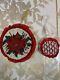 Hand Made Embroidery Bids Christmas Ornament(two Sided) Set Of Two