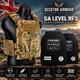 Harris 1050d Molle System Carrier + Two L-rf3 Composite Plates Set Pbl Tested