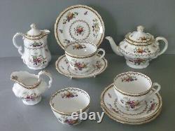 Harrods Copeland Spode Rockingham Tea for Two Tea Set Pots, Trios, Jug, Bowl