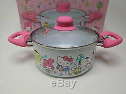 Hello Kitty Two-handed hot pot and One-handed hot pot SET New