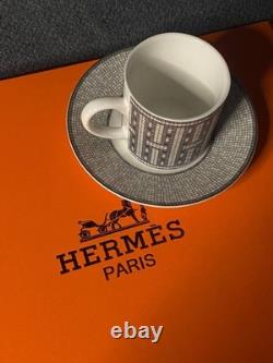 Hermes Mosaique au 24 Espresso 6 Cup Saucer Set