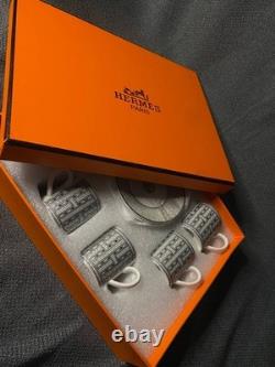 Hermes Mosaique au 24 Espresso 6 Cup Saucer Set