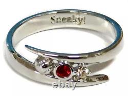 Hikaru Amane Prince Silver Ring 925 with Rhinestones Size 11 Used