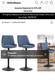Homcom Set Of Two Bar Stools In Blue Bnib Collection Only