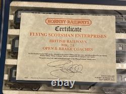 Hornby R098 Flying Scotsman & Double Tender sets & R089 Enterprises Coaches
