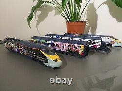 Hornby ex set eurostar yellow submarine loco dummy car and two coaches only