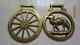 Horse Brass Set Of Two Unique Vintage Design Wheel Camel Home Decor Wall Hanging