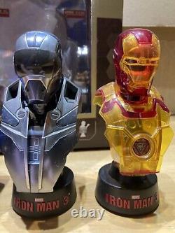 Hot toys Iron Man 3 16 scale collectible busts series two deluxe set of eight