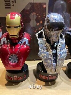 Hot toys Iron Man 3 16 scale collectible busts series two deluxe set of eight