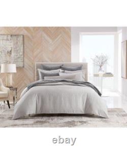 Hotel Collection Modern Crosshatch Comforter Set, Full/Queen Gray