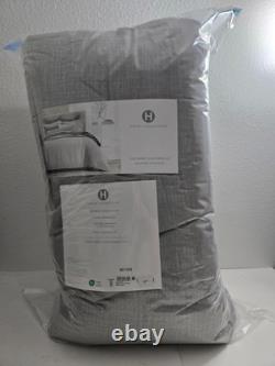 Hotel Collection Modern Crosshatch Comforter Set, Full/Queen Gray