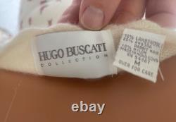 Hugo Buscati Collection Vintage Romantic Floral Feminine Wool Dress Cardigan Set