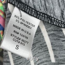 IC Collection Connie K Rainbow Outfit Top Pants Stripe Paisley Womens S, M