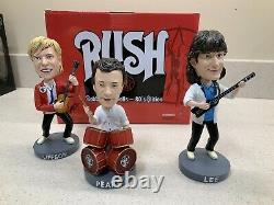 Iconic Rock Band Rush Collectible Rock N Roll Bobbleheads! Two Separate Sets