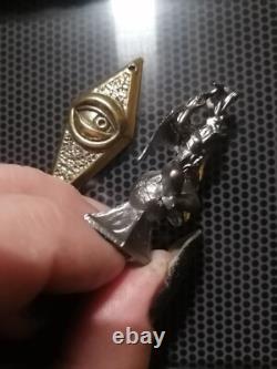 Illuminati, Masonic, Baphomet ritual pendant set of two