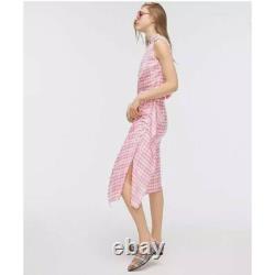 J Crew Collection Set Pink Ruffle Sleeveless Top Skirt Silk Twill Nwot Sold Out