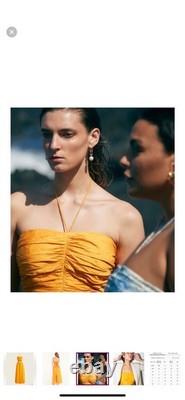 J. Crew Collection textured satin skirt set in Rich Gold Pockets Size Small