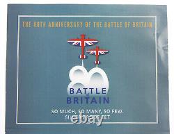 JERSEY 2020 BATTLE OF BRITAIN £2 POUNDS SILVER SET COLLECTION only 495 two pound