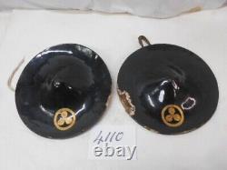 JINGASA Anthentic EDO period Japanese SAMURAI Helmet antique japan two set