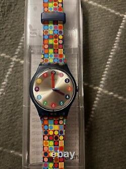 JOB LOT of 16 designer swatch watches all with cases vintage collectible set