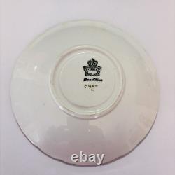 Ja Bailey Signed Aynsley England Bone China Cabbage Rose Teacup Saucer Set