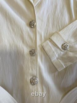 Jacket And Pant Suit St John Collection By Marie Gray Textured Belted Size Small