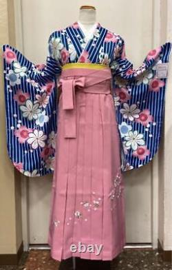 Japanese Kimono Two Shaku Sleeve Kimono Hakama Set