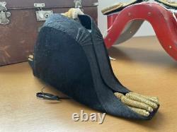 Japanese Navy Two Corners Hat Epaulettes Set With Box Military Antique JAPAN