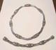 John Medeiros Two Tone Multi Strand Necklace & Bracelet Set