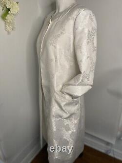 John Meyer Collection Women's Formal Bridal Dress Suit White Brocade Size 8 NWOT