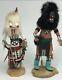Kachina Dolls Set Of Two Wolfman By J. B. & White Coyote By R-joe Safe Ship